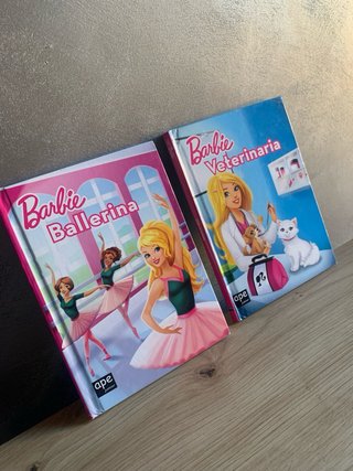 2 Libri: Barbie veterinaria e Barbie ballerina
