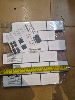 Revestimiento Adhesivo Azulejo Blanco