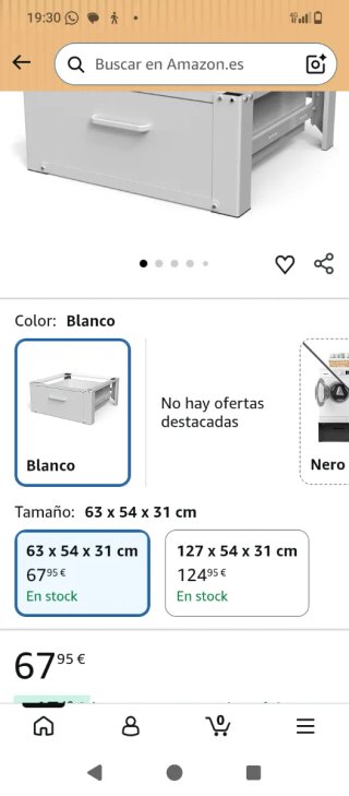 Soporte cajón lavadora y secadora