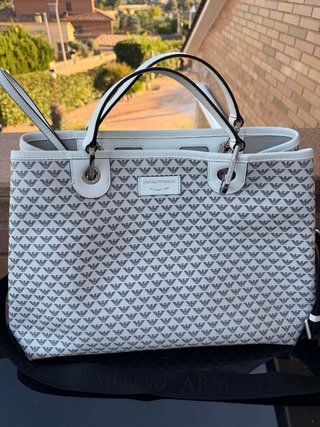 Bolso Emporio Armani Blanco Monograma