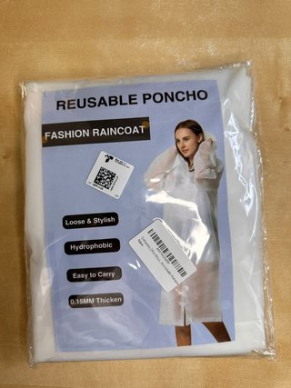 Chubasquero Poncho Reutilizable Moda