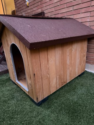 Caseta de madera para perro Exterior