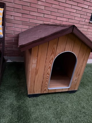 Caseta de madera para perro Exterior