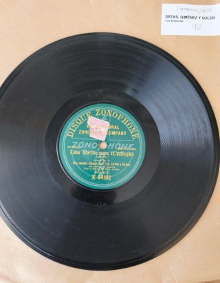 Lote 5 Discos de Piedra para Gramófono