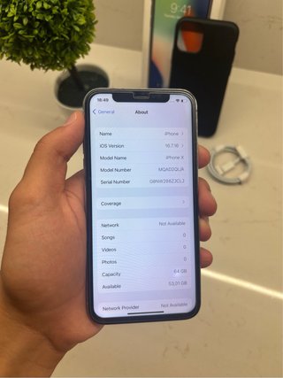 iPhone X 64GB Prateado Usado com Caixa Grade B+