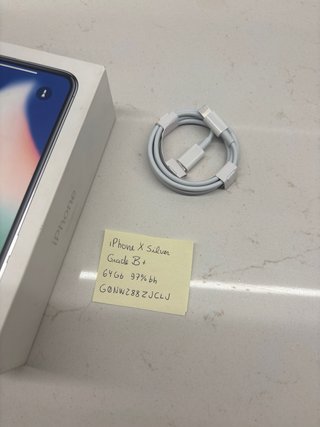 iPhone X 64GB Prateado Usado com Caixa Grade B+