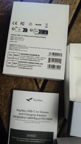 Adaptador de carga USB-C RayNeo
