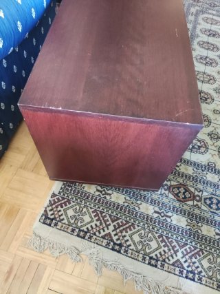 Mueble Auxiliar TV de Madera con Ruedas