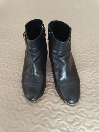 Botines Negros de Piel Talla 37