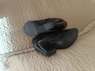 Botines Negros de Piel Talla 37