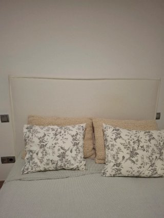 Cabecero de Tela Blanco Banak Importa