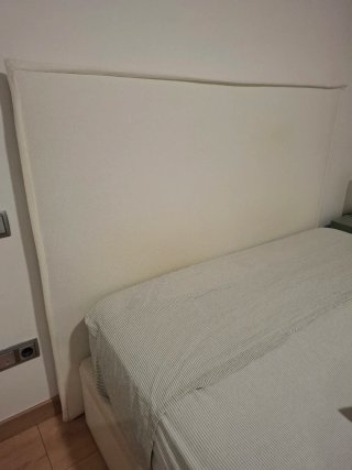 Cabecero de Tela Blanco Banak Importa