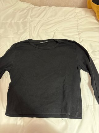 Camiseta manga larga negra
