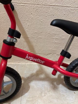 Bicicleta sin pedales Juguettos roja