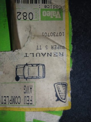 Intermitente Izquierdo Renault Super 5