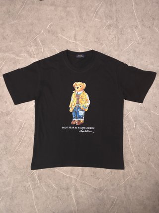 Camiseta Polo Ralph Lauren Oso Talla M Negra 34800