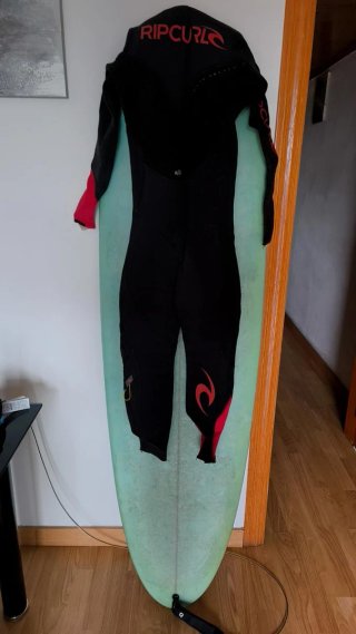 Tabla de Surf Longboard Azul turquesa + Neopreno