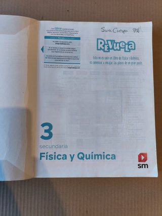 Física y Química 3o ESO Revuela SM 3 secundaria