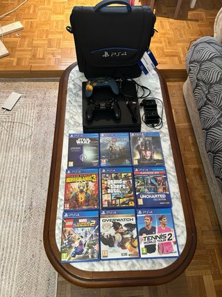 Consola PS4 Slim 1TB + 2 Mandos + 9 Juegos