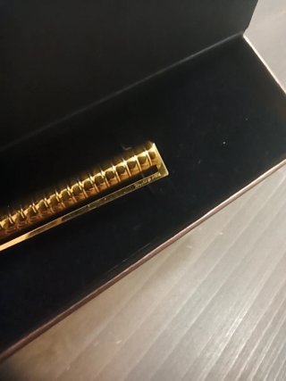 bolígrafo S. T. Dupont chapado en oro de 20 micras