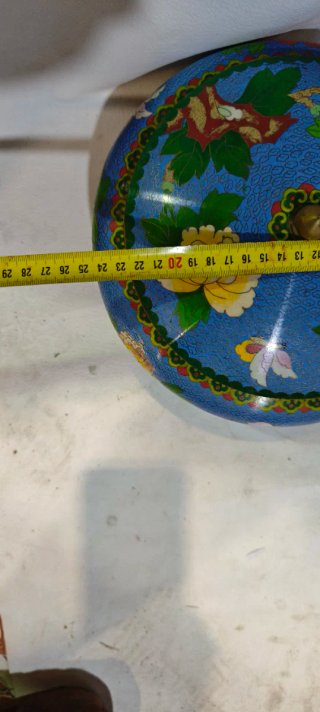 Bombonera Antigua Esmalte Cloisonné