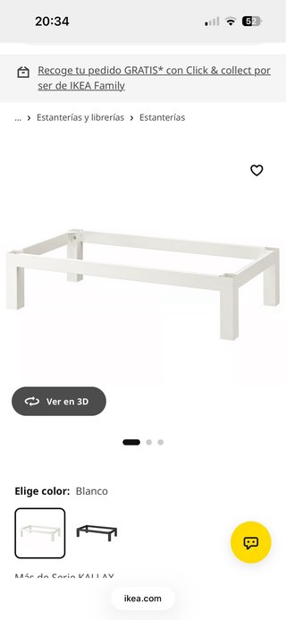 Estructura inferior KALLAX blanca