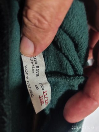 Sudadera Zara Verde con Lentejuelas