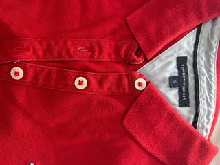 Polo Rojo Tommy Hilfiger Talla S