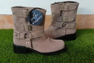 Botas Biker Beige