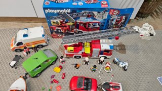 Lote Playmobil Camión Bomberos y más