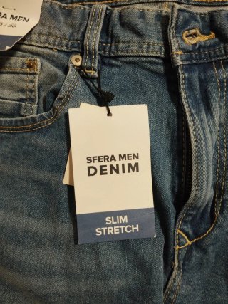 Jeans Sfera Slim Stretch Hombre Talla M