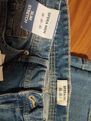 Jeans Sfera Slim Stretch Hombre Talla M