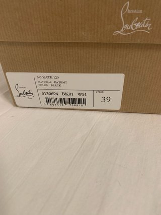 Christian Louboutin So Kate 120 Vernice Nera – 39