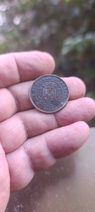 Carlos VII 5 Cts. 1875 ceca: Onate MBC con Certif.