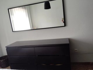Dormitorio de matrimonio Ikea completo.