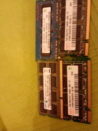 4 Módulos Memoria RAM DDR3 2GB Hynix