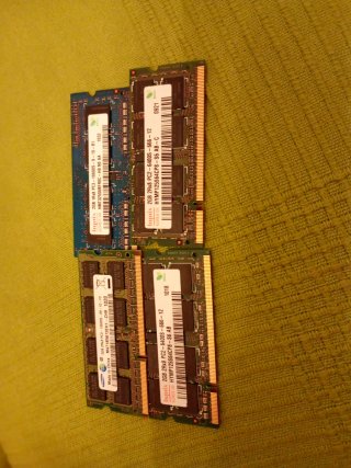 4 Módulos Memoria RAM DDR3 2GB Hynix
