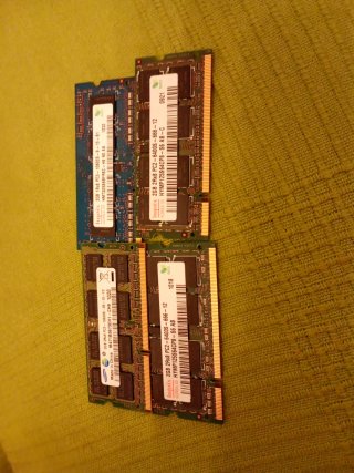 4 Módulos Memoria RAM DDR3 2GB Hynix