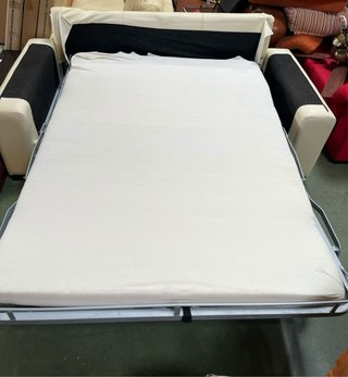 Sofá Cama Beige y Naranja