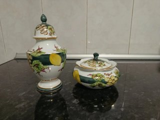 Set de 2 Búcaros de Porcelana ELYCA