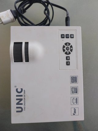 Proyector HDMI AV USB SD Negro/Blanco