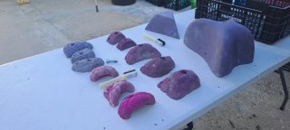 Lotes de volúmenes de escalada boulder