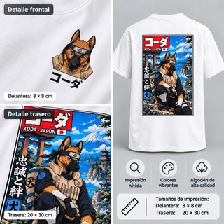 Camiseta Koda estilo anime ninja