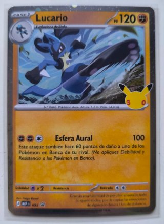 Carta Pokémon Lucario Promo 095 MEP