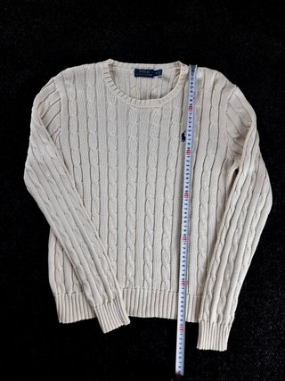 Sweater Cable Knit Polo Ralph Lauren Women M