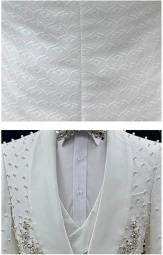 Traje de Novio Blanco y Negro
