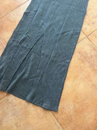 Vestido largo gris Talla S