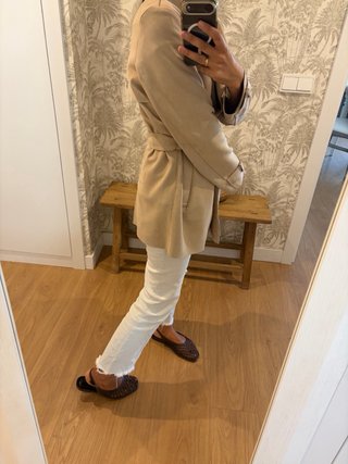 Gabardina ante Zara Beige Talla S