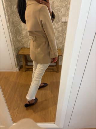 Gabardina ante Zara Beige Talla S