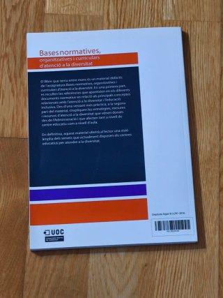Bases normatives, organitzatives i curriculars